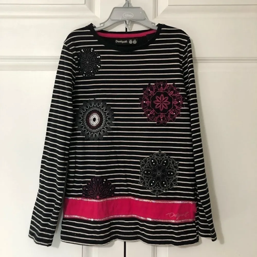 Desigual Girl’s Mandalas Sailor Top‎